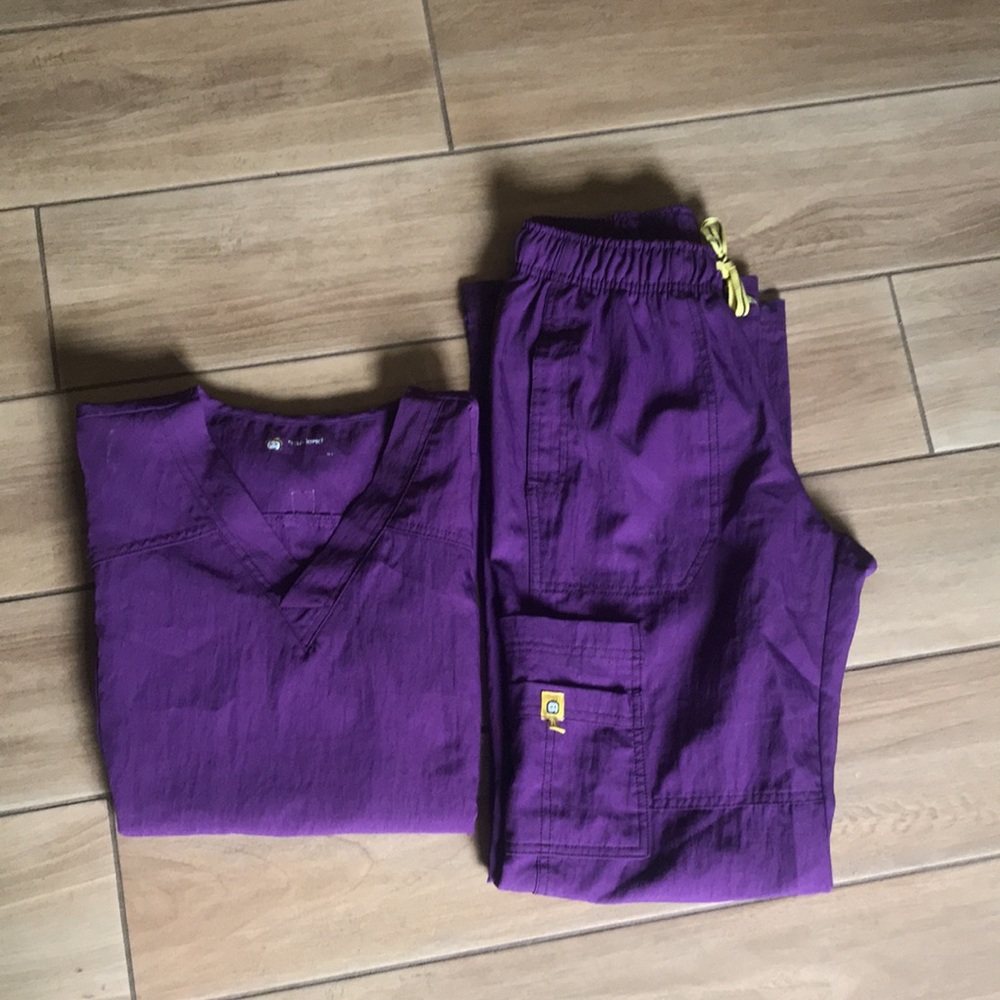 Carhart Purple Scrub Set Small Top Bottom